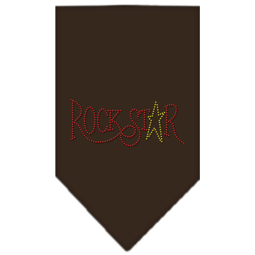 Rock Star Rhinestone Bandana Cocoa Large